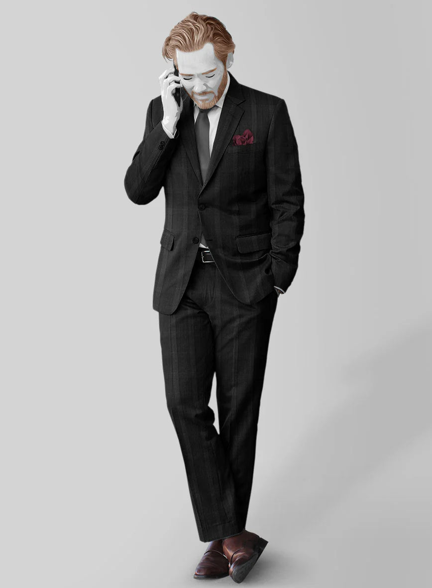 Blackcheck Anzug in Schwarz Sayed Design