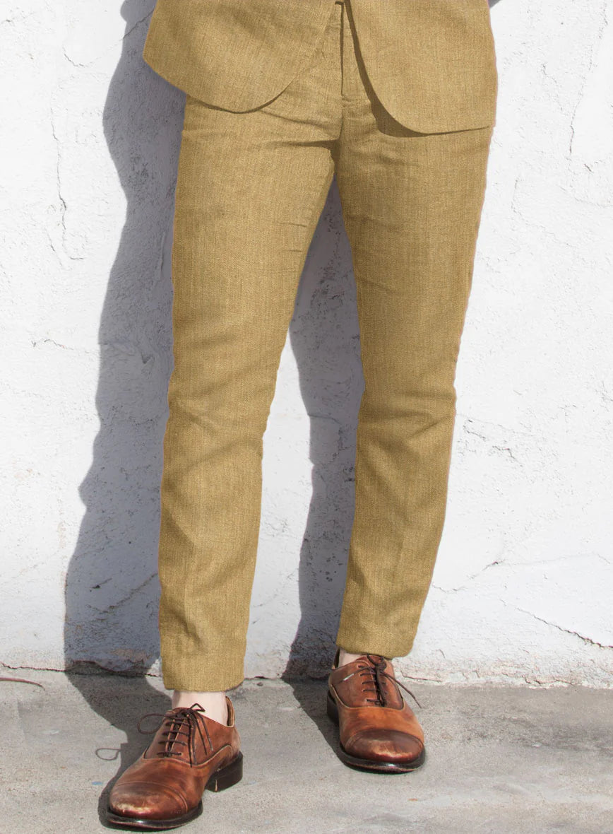 Leinenanzug in Khaki Sayed Design