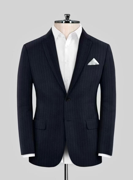 Nadelstreifen Anzug in Dunkelblau Sayed Design