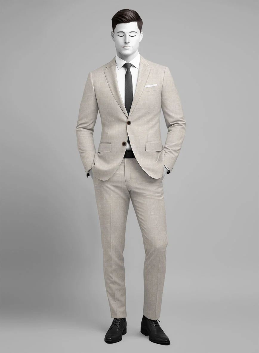 Stilvoller Anzug in Beige Sayed Design