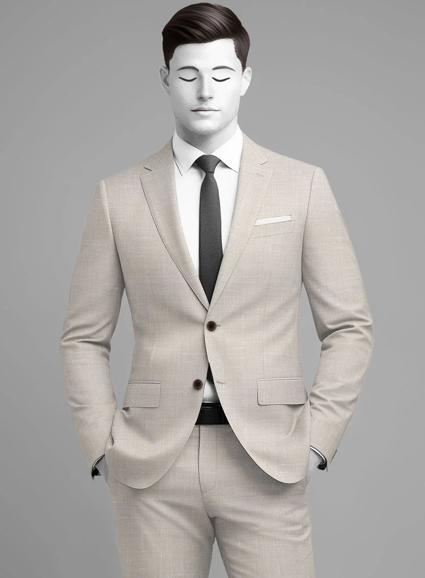 Stilvoller Anzug in Beige Sayed Design
