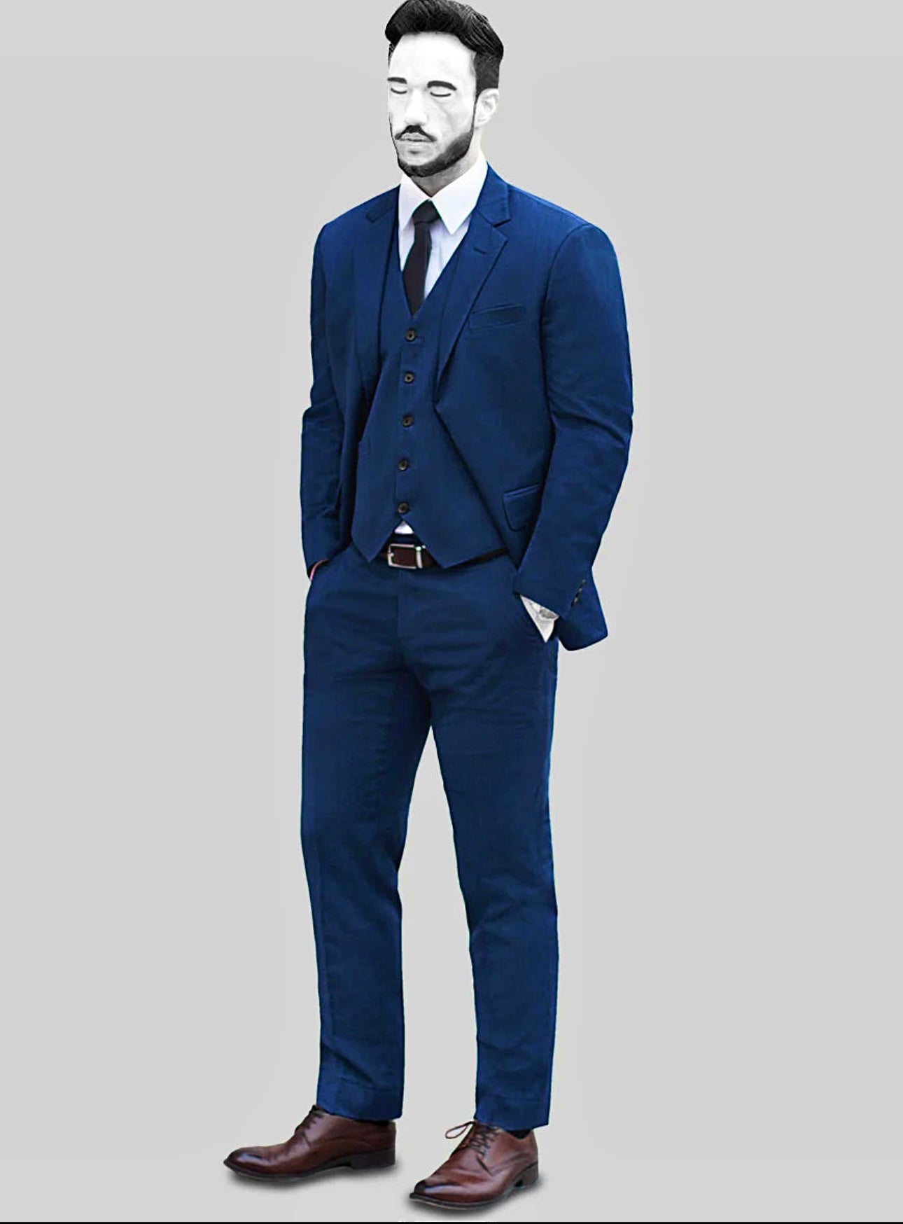 Eleganter Anzug in Persischem Blau Sayed Design