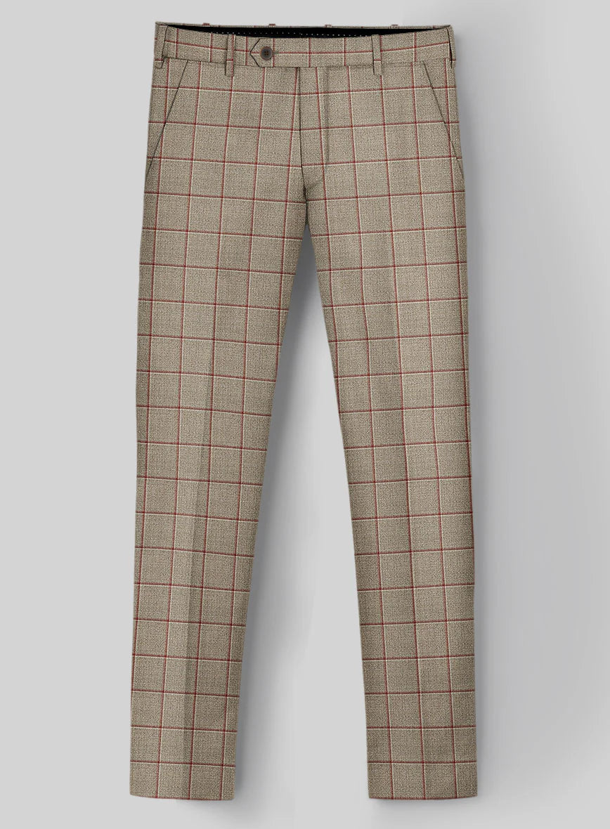 Leinen Wolle Anzug in Beige Sayed Design