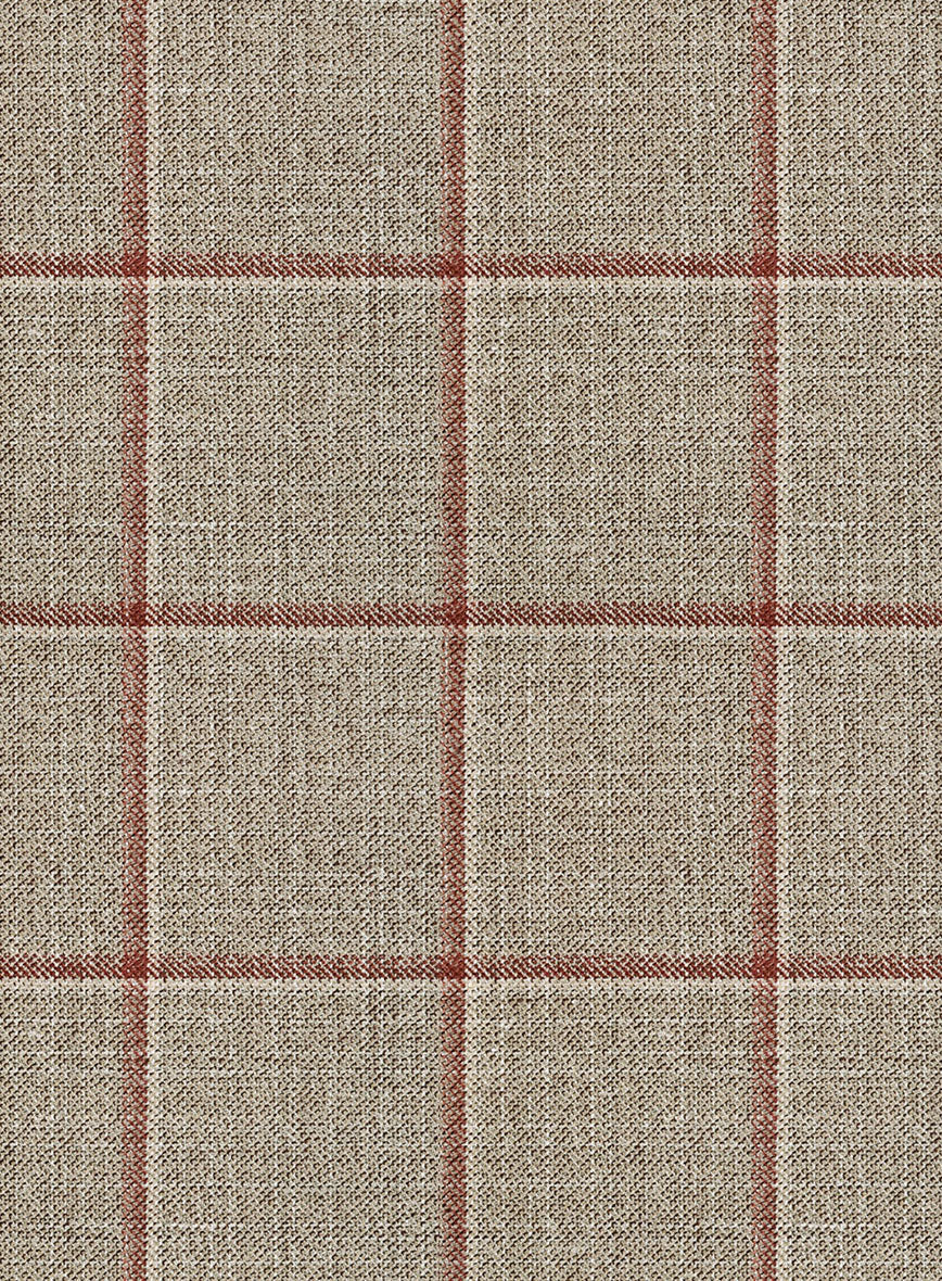 Leinen Wolle Anzug in Beige Sayed Design