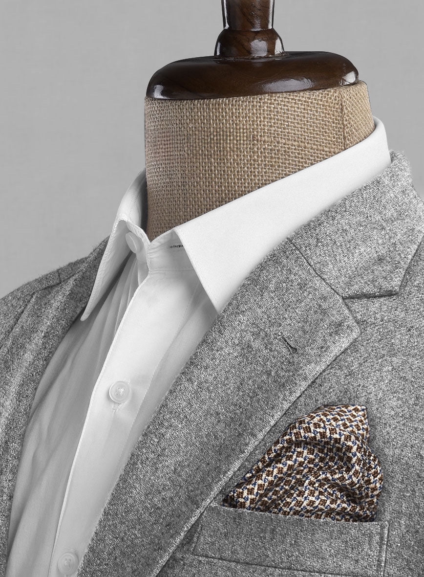 Tweed Anzug Hellgrau Sayed design