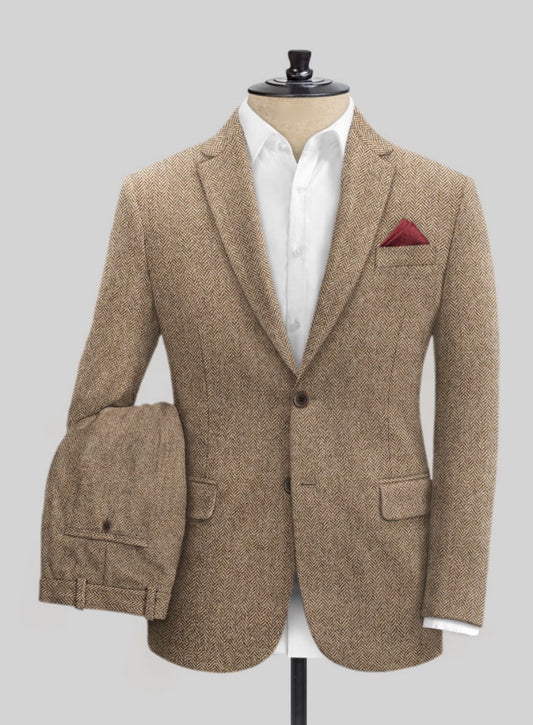 Tweed Anzug Herringbone Muster Sayed Design