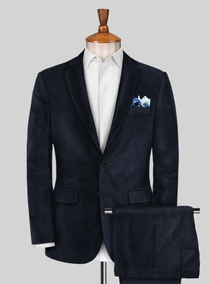 Valvet Anzug Navy Blue Sayed Design