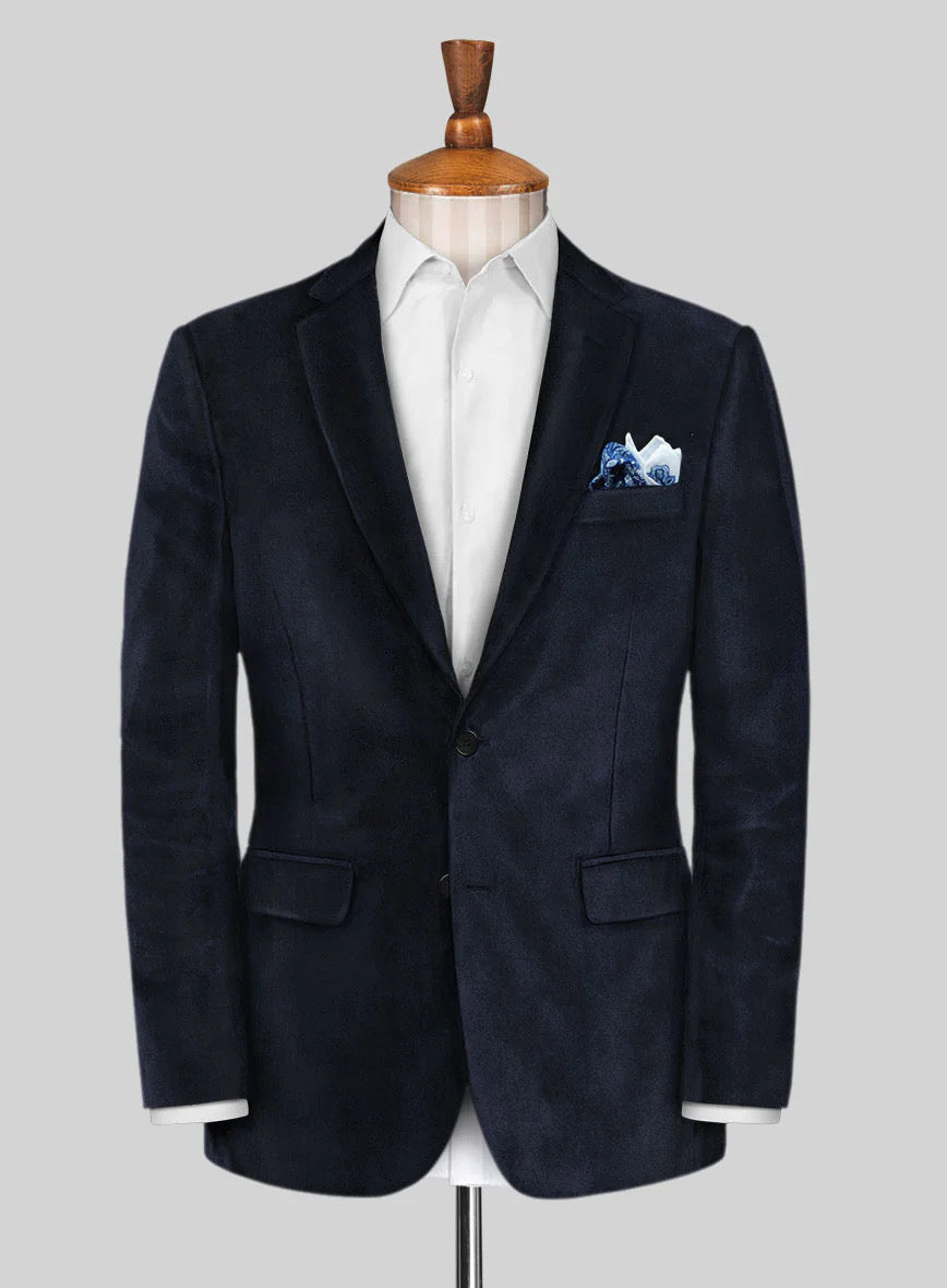 Valvet Anzug Navy Blue Sayed Design